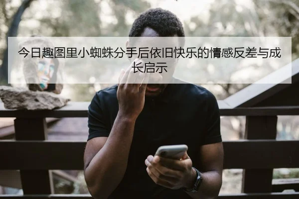 今日趣图里小蜘蛛分手后依旧快乐的情感反差与成长启示